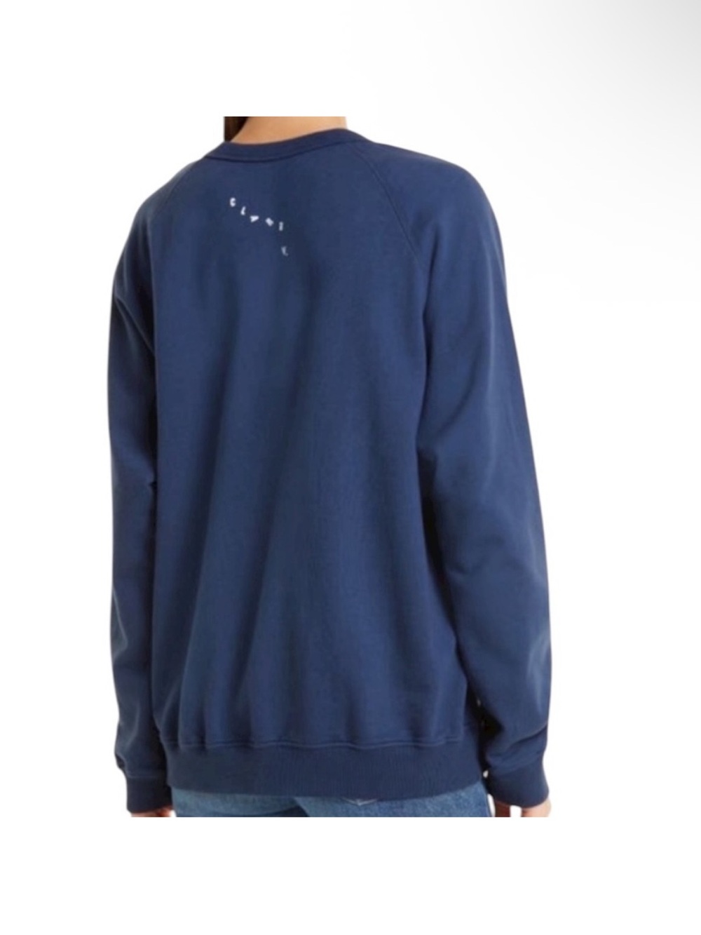 Clare V. Bisous Sweatshirt Lips Navy - Picture 11 of 11
